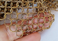 metallo Ring Mesh Curtains Gold Color Used di acciaio inossidabile di 0.8x7mm per il divisore dello spazio